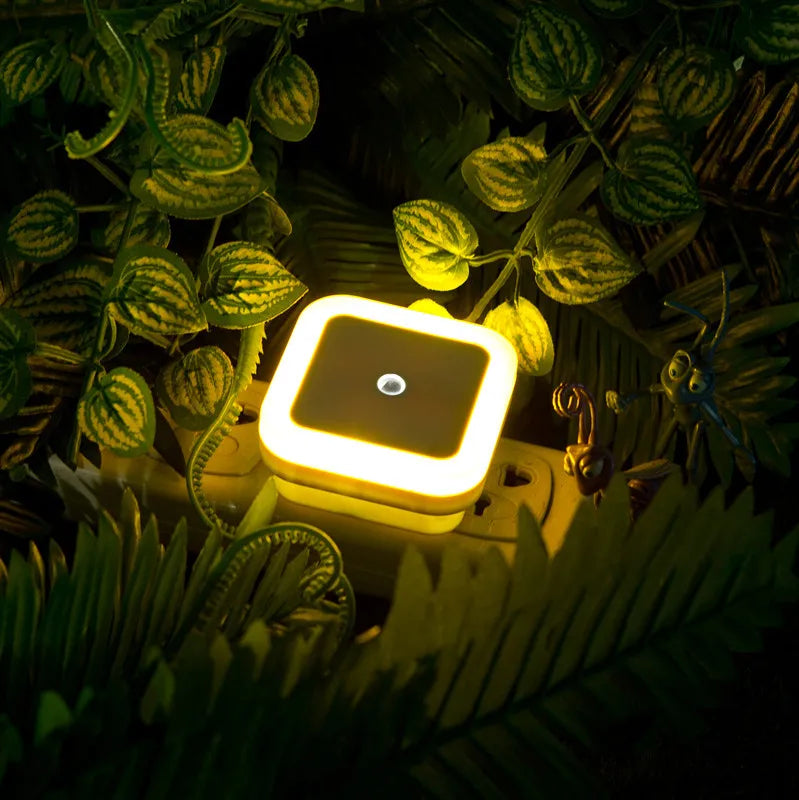 Wireless LED Night Light Sensor Lighting Mini EU/US Plug Night Lights For Children Room Bedroom L...