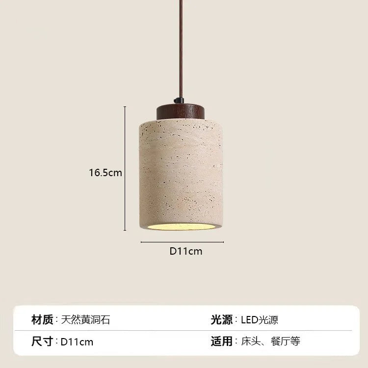 Modern Travertine Stone Pendant Light Versatile In Various Styles Bedroom Dining Room Kitchen Island Decor lamp Fast ...