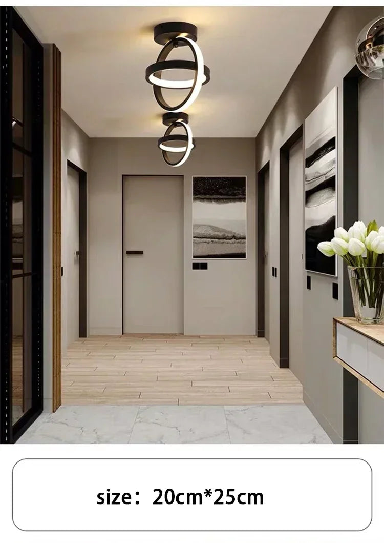 LED Strip Aisle Ceiling Lights Modern Minimalist Living Room Lamps For Balcony Entrance Home Decor Fixtures various styles