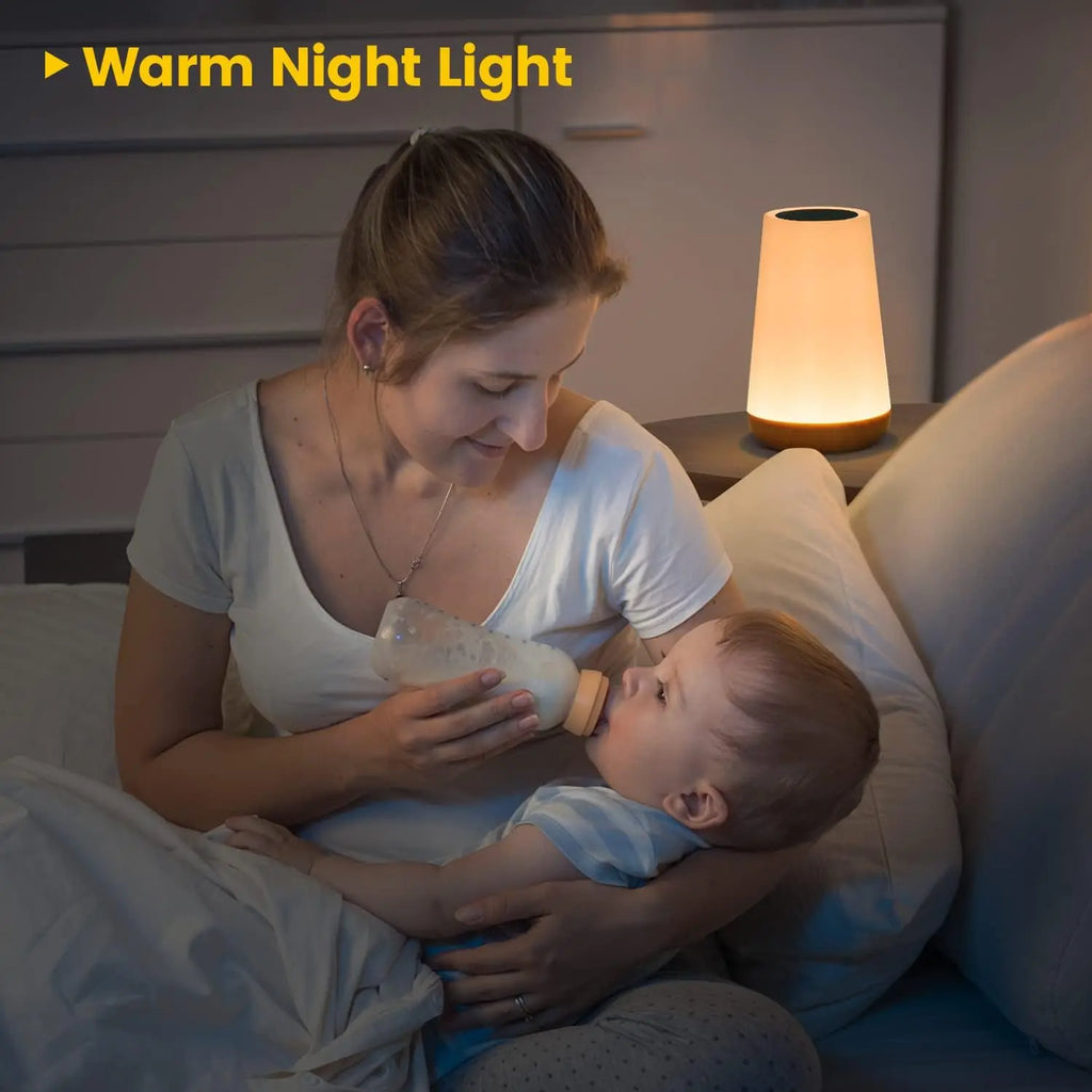 Table Lamp Bedside Lamp For Bedroom 13 Color Changing Touch Night Light RGB Remote Dimmable USB R...