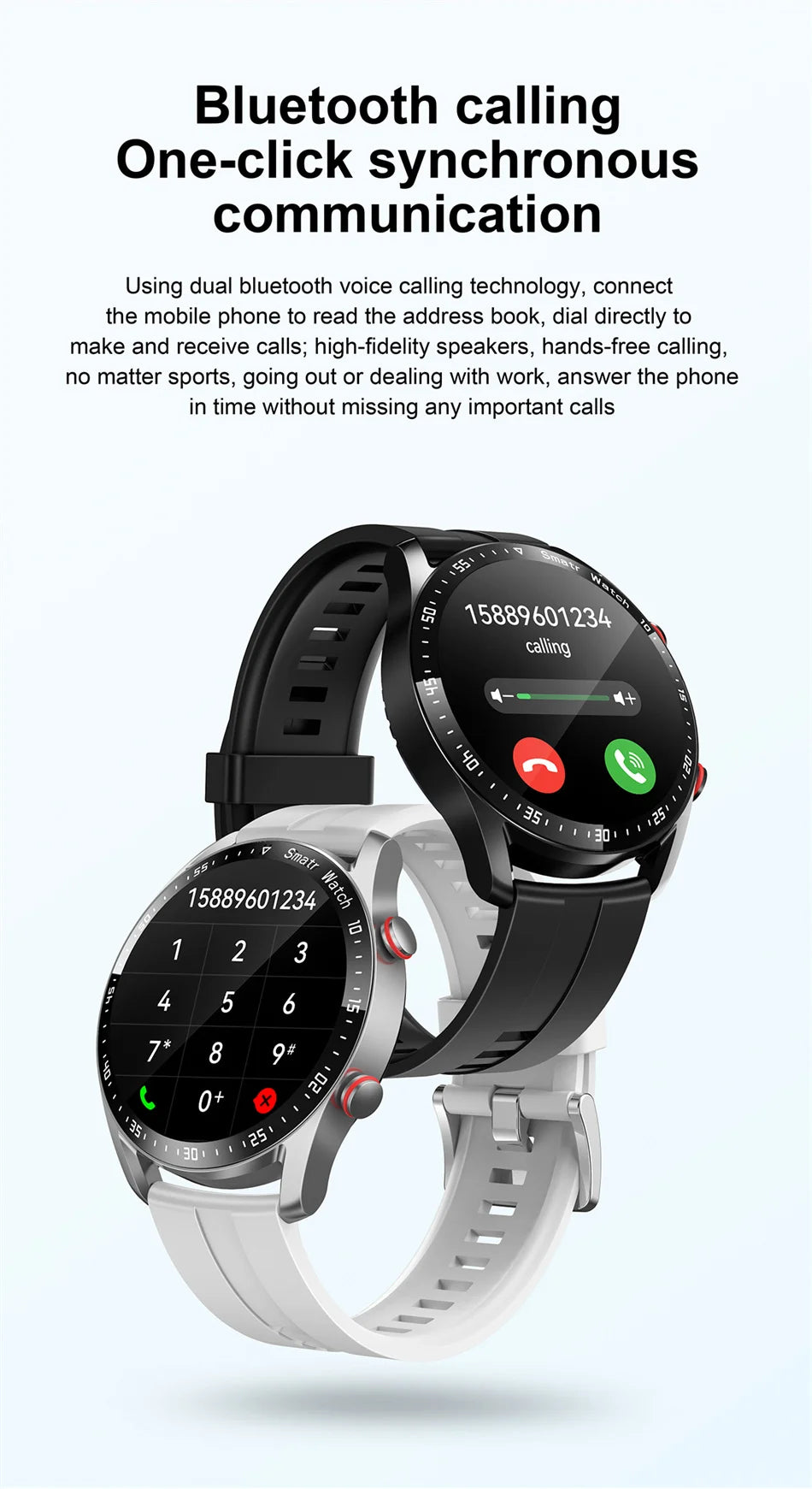 2026 New Bluetooth Call Smart Watch Men 360*360 HD Display Heart Rate Fitness Tracker ECG+PPG Business Smartwatches