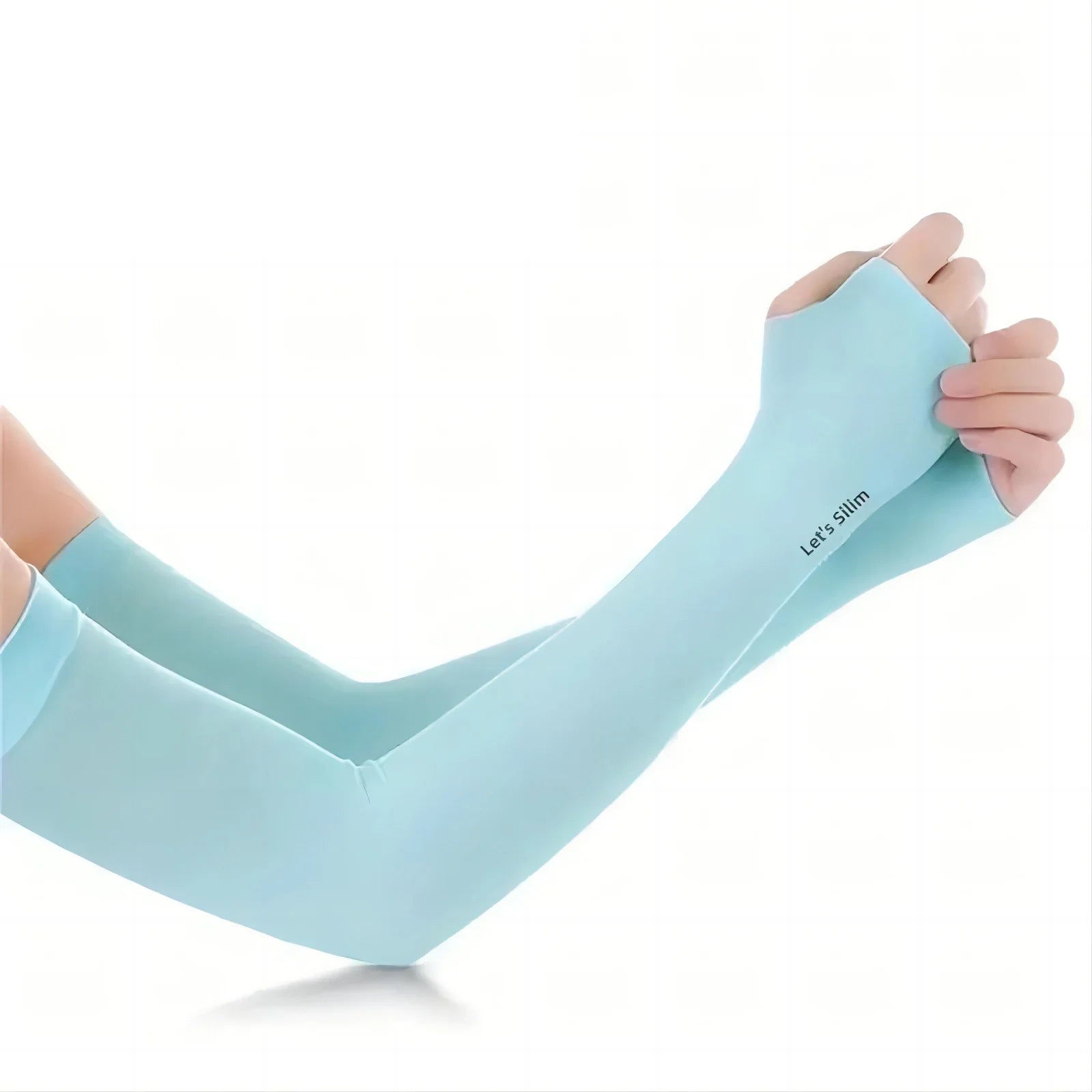 Ice Silk Sun Protection Arm Covers Unisex Elbow Cover Outdoor Cycling Running Fishing Driving Cool Anti-UV Arm Sleeves 1 Pair