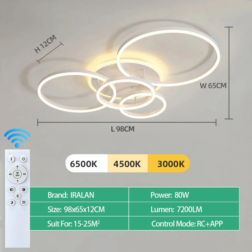 Modern LED Ceiling Chandelier Lighting For Home Living Study Room Bedroom Dimmable Ceiling lamp Indoor Lighting decor...