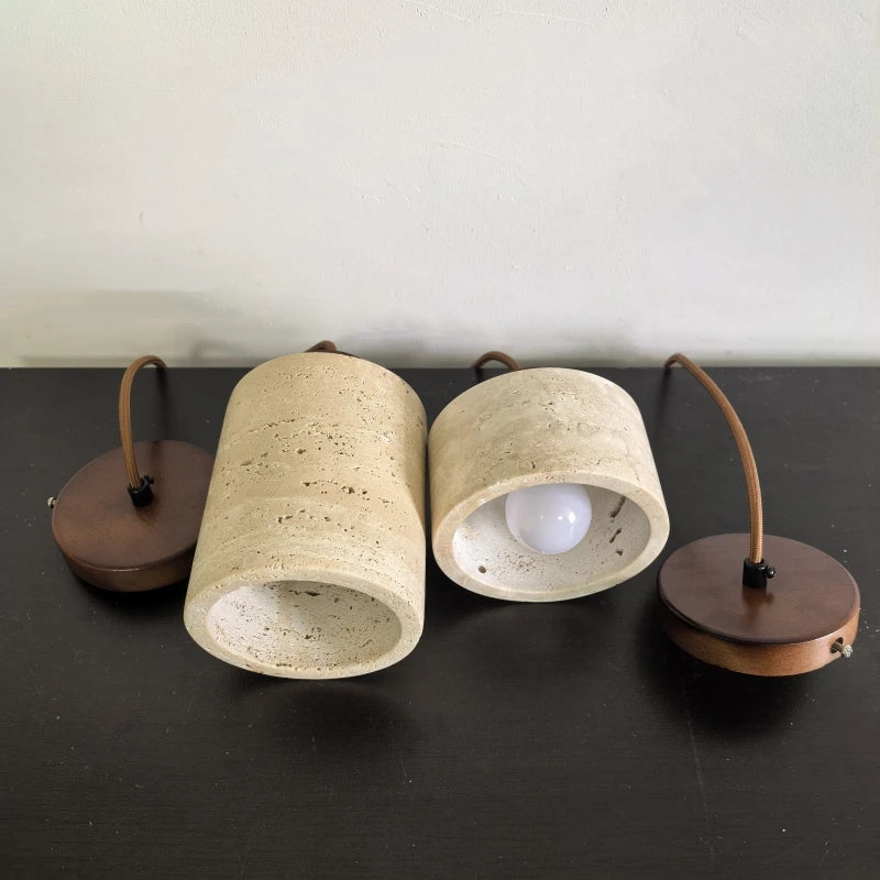 Modern Travertine Stone Pendant Light Versatile In Various Styles Bedroom Dining Room Kitchen Island  Decor lamp Fast Delivery