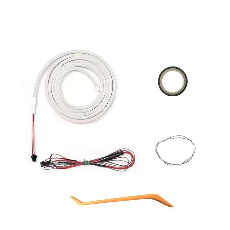 Car Trunk Led Light Strip Waterproof PVC Flexible Ambient Light Strip Automatic On/Off Hidden Ins...