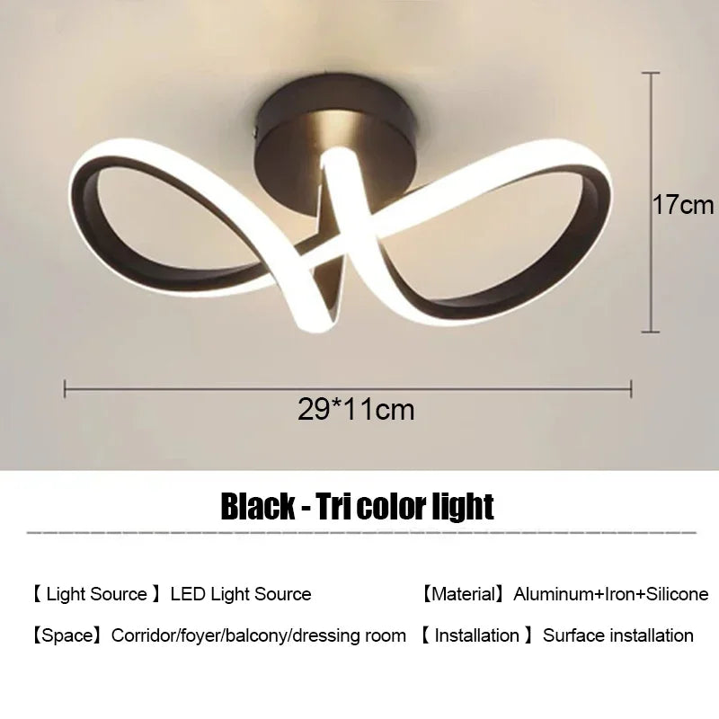 LED Strip Aisle Ceiling Lights Modern Minimalist Living Room Lamps For Balcony Entrance Home Decor Fixtures various s...