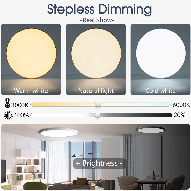 Smart Led Ceiling Lamp 36W 50W Dimmable Modern Led Ceiling Lights With APP Remote Control For Bed...