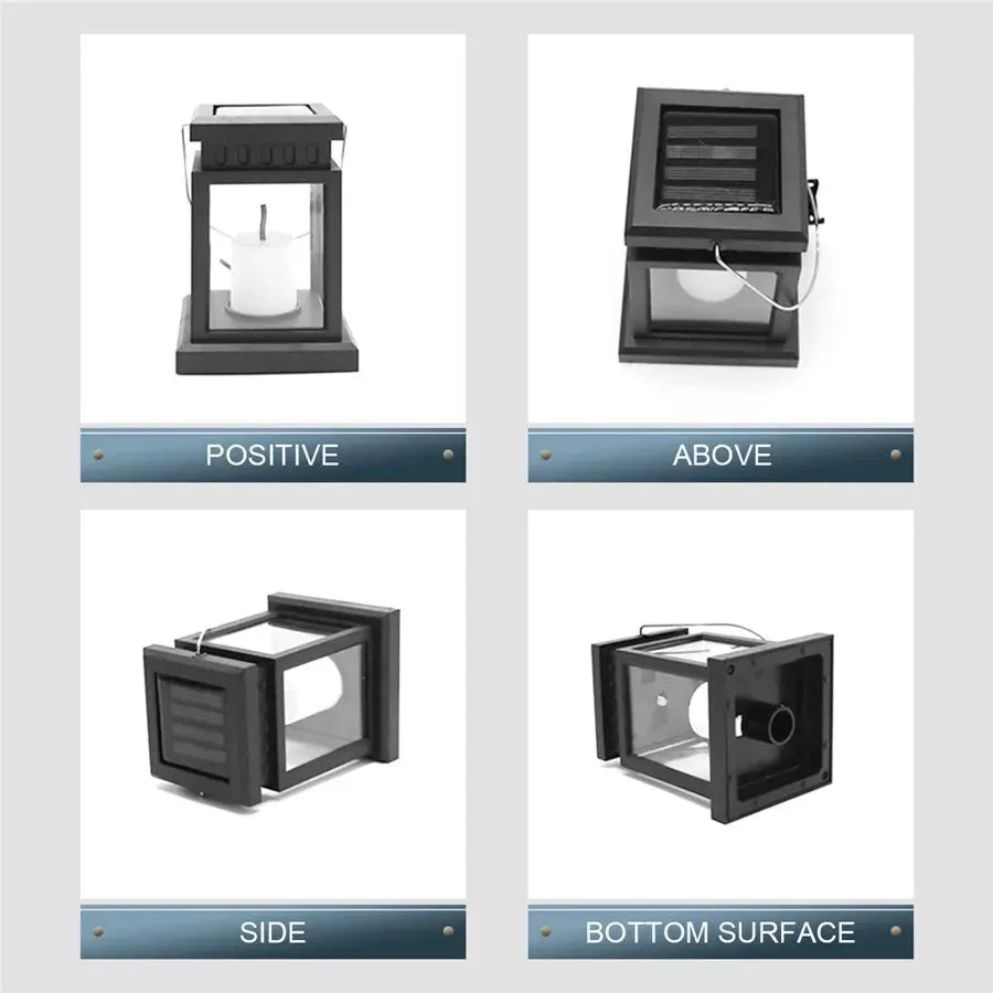 Solar Palace Lantern Outdoor Solar Lights Lawn Landscape Hanging Atmosphere Candle Lamp Floor Yard Garden Decor