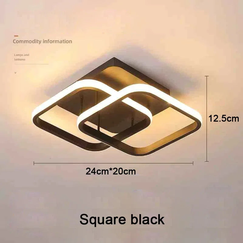 Household LED Chandelier Three Colors Lamp Modern Style Ceiling Lamp Bedroom Light Surface Installation 85-265V Dinin...