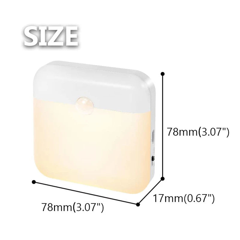 LED Induction Night Light, Wireless USB Charging Human Body Induction Wall Light Bedroom Corridor...