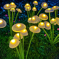 Solar 6LEDS Jellyfish Lights Mushroom Lights Solar Ground Plug Atmosphere Lights Garden Decoratio...