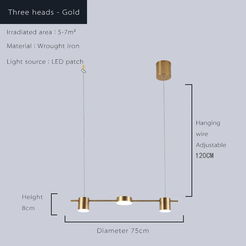 Modern Led Living Room Chandeliers Dining Table Ceiling Chandelier Kitchen Hanging Light Fixture Dimmable Indoor Ligh...