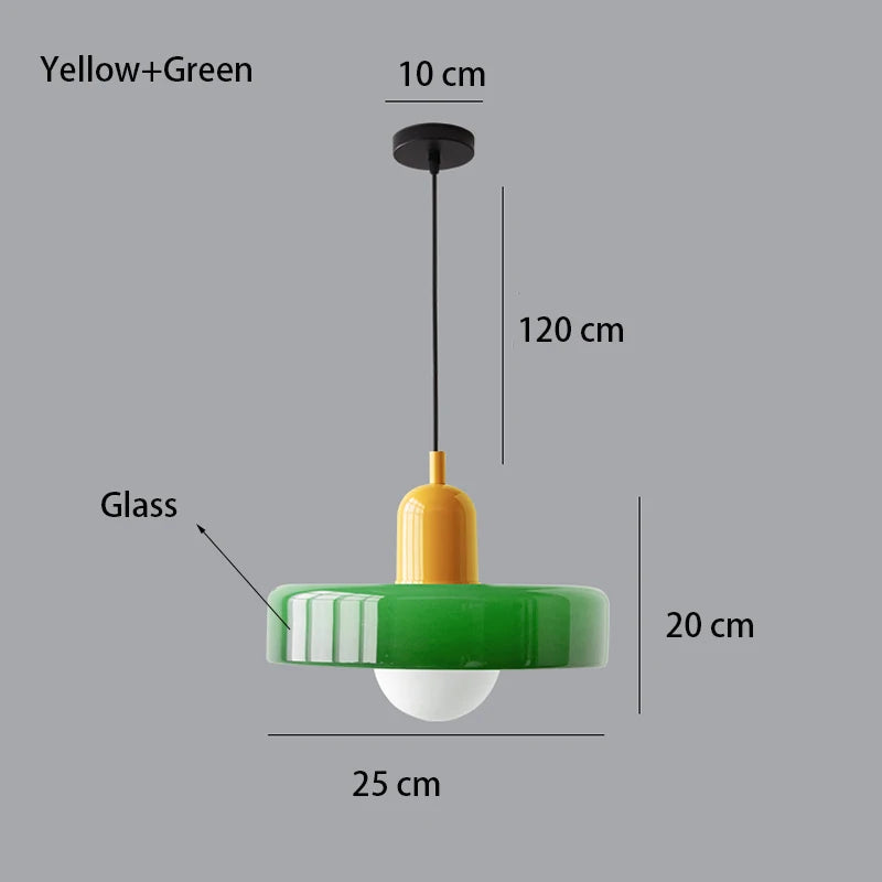 Nordic Retro Glass Chandelier Living Room Dining Room Bedroom KitchenModern Lighting Decoration Retro Lighting Fixtur...