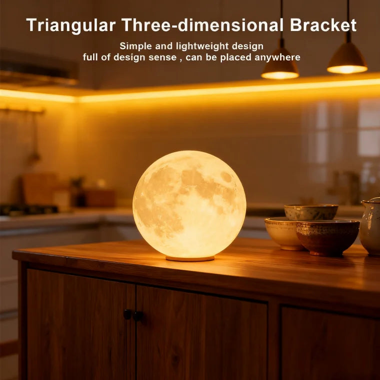 3D 8cm Wireless Moon Lamp Night Light Small Gift for All Occasions This 3D wireless moon lamp ser...