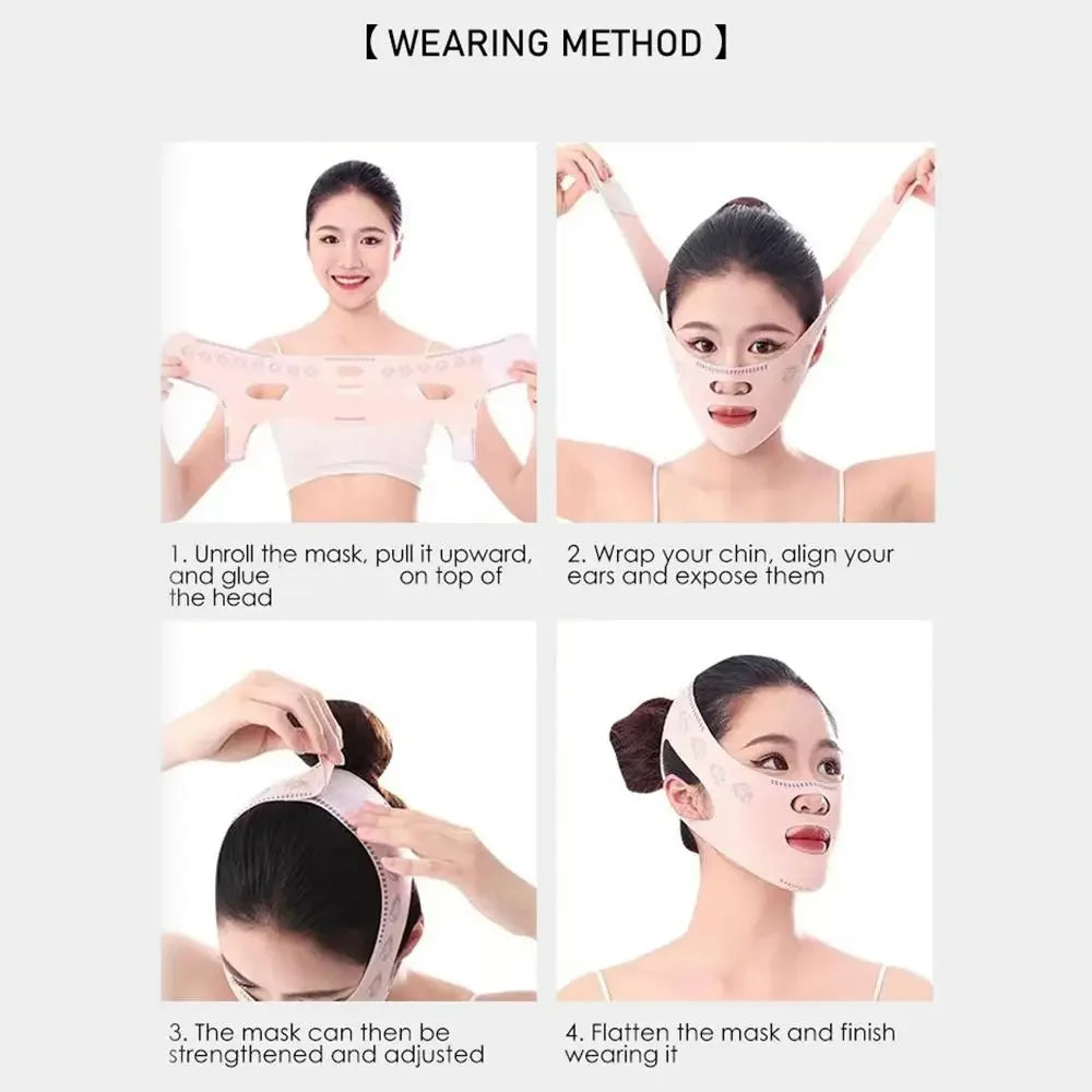 Chin Cheek Slimming Bandage V Shaper V Line Lifting Mask Face Lifting Anti Wrinkle Strap Sleeping Mask Beauty Health Reusable