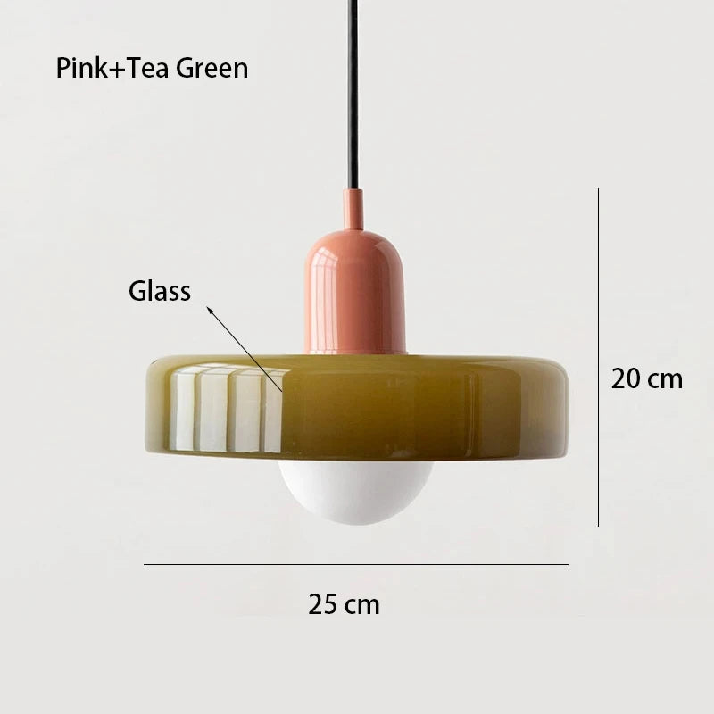 Nordic Glass Bauhaus Dining Room Chandelier Living Room Bedroom Bar Retro Coffee Shop Decoration Chandelier Lighting ...