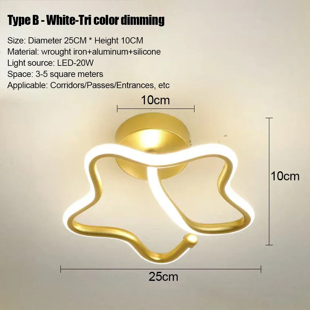 LED Strip Aisle Ceiling Lights Modern Minimalist Living Room Lamps For Balcony Entrance Home Decor Fixtures various s...