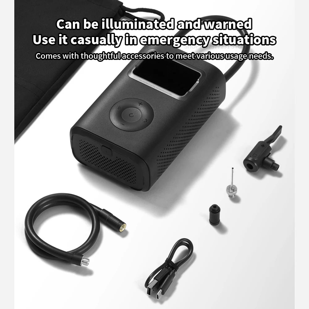 MIJIA Air Pump 2 Pro Portable Electric Inflator Pump Digital Display Inflator 150psi Max Basketball Tire 2500mAh Bike Car