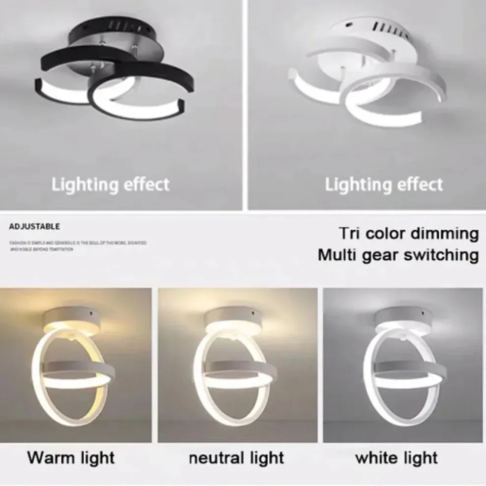 Modern LED Aisle Ceiling Lights Nodic Home Lighting Led Surface Mounted for Bedroom Living Room Corridor Light 3-colo...