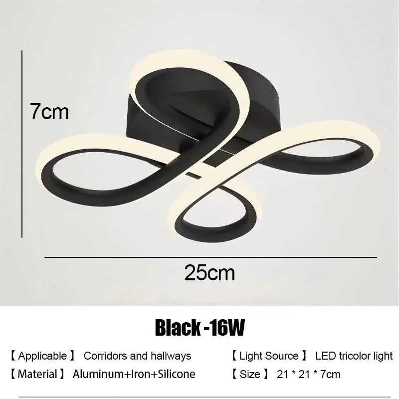 LED Strip Aisle Ceiling Lights Modern Minimalist Living Room Lamps For Balcony Entrance Home Decor Fixtures various s...