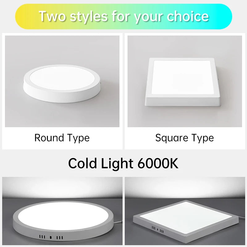 Led Ceiling Lights Fixture 110V 220V Ultra Thin Panel Lamp Led Chandelier Indoor Lightfor Living Room Bedroom Round Ceiling Lamp