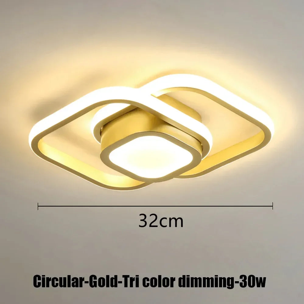 Modern LED Aisle Ceiling Lights Nodic Home Lighting Led Surface Mounted for Bedroom Living Room Corridor Light 3-colo...