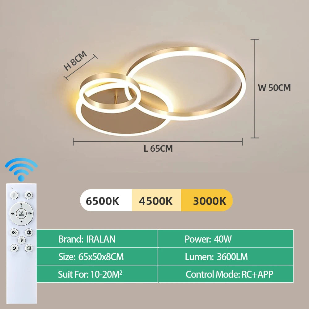 Modern LED Ceiling Chandelier Lighting For Home Living Study Room Bedroom Dimmable Ceiling lamp Indoor Lighting decor...