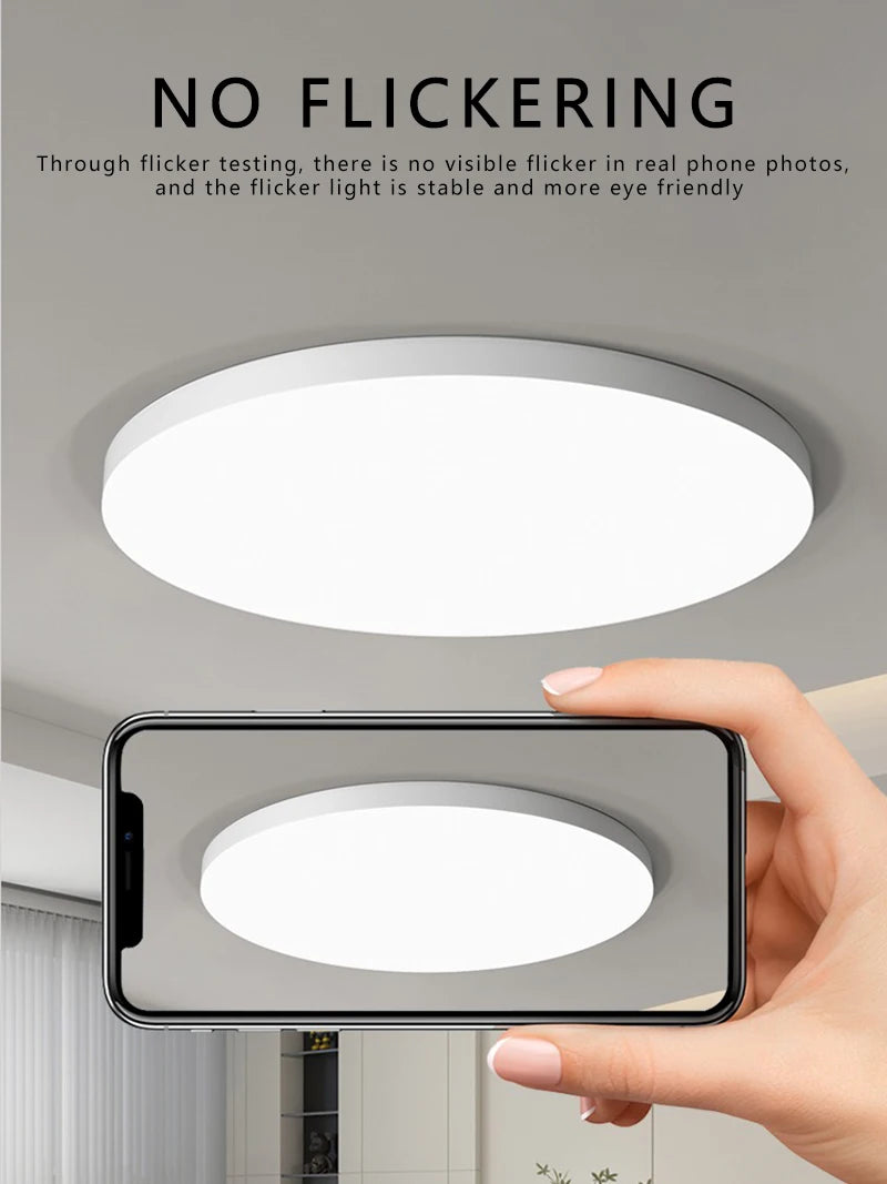 Modern LED Ceiling Light Waterproof Dustproof Three Proof Light Kitchen Bedroom Bathroom Living R...