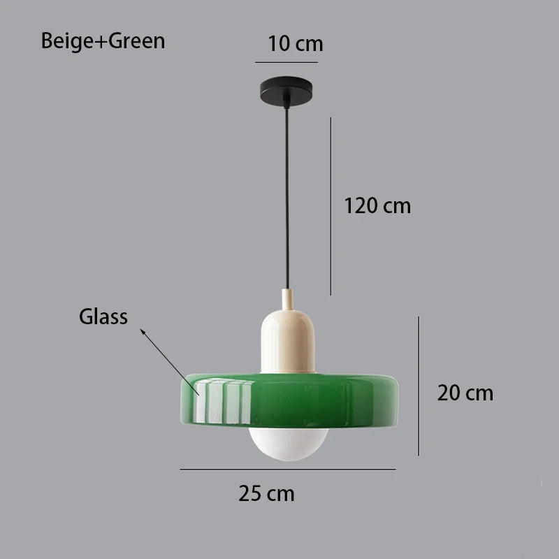 Nordic Retro Glass Chandelier Living Room Dining Room Bedroom KitchenModern Lighting Decoration Retro Lighting Fixtur...