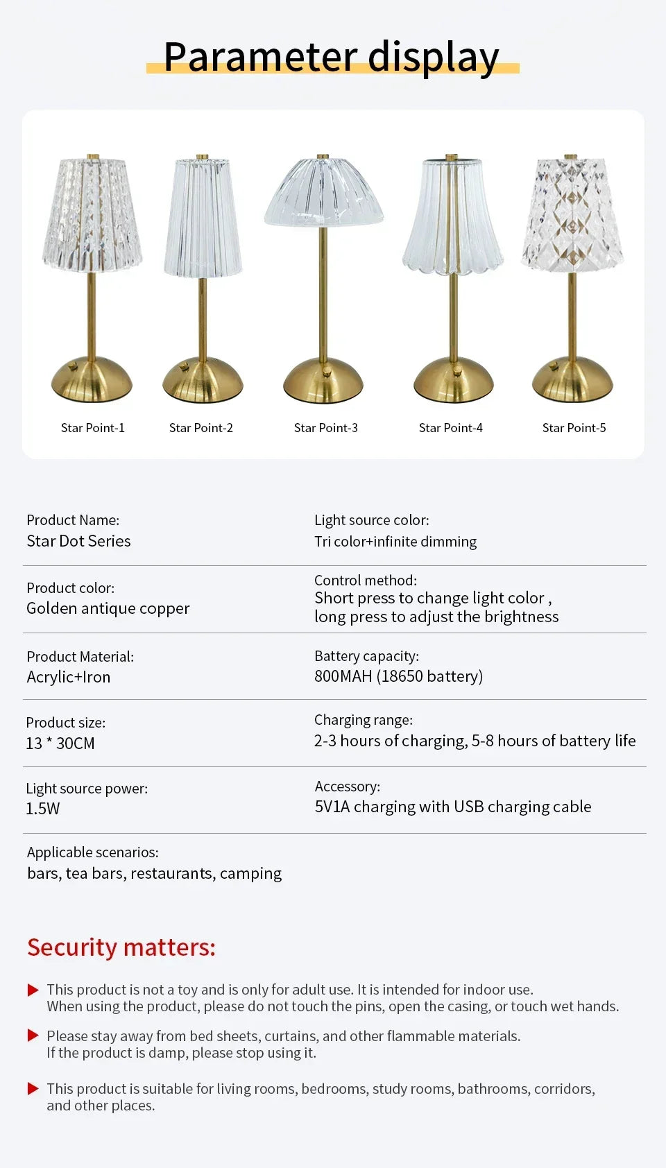 USB Rechargeable LED Table Lamp Touch Sensor Desktop Night Light For Bar Hotel Restaurant Bedroom Atmosphere Room Decor Lighting