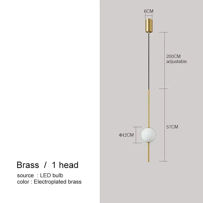 Nordic Simple Glass Ball Pendant Lights Dining Room Bedroom Decor Hanging Lamp Restaurant Bar Suspension Chandeliers ...