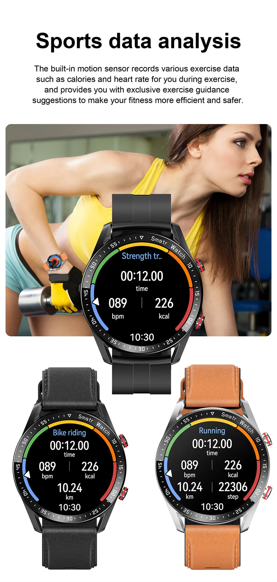 2026 New Bluetooth Call Smart Watch Men 360*360 HD Display Heart Rate Fitness Tracker ECG+PPG Business Smartwatches