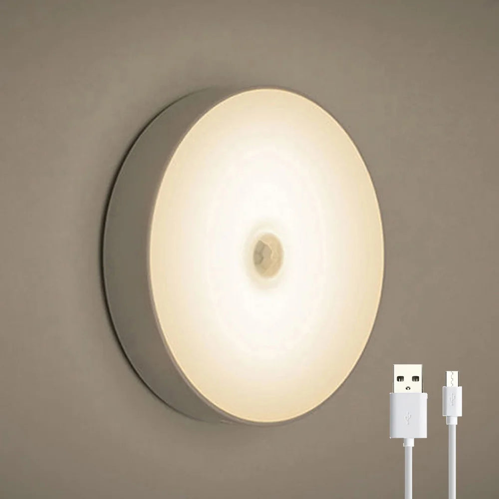 LED Motion Sensor Light Wireless Night Light Under Cabinet Light Closet Lamp Smart Wall-Mounted B...