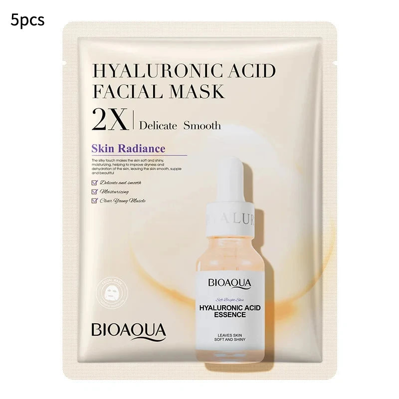 20pcs/5pcs Centella Collagen Face Mask VC Moisturizing Refreshing Sheet Masks Hyaluronic Acid Facial Mask Skin Care P...