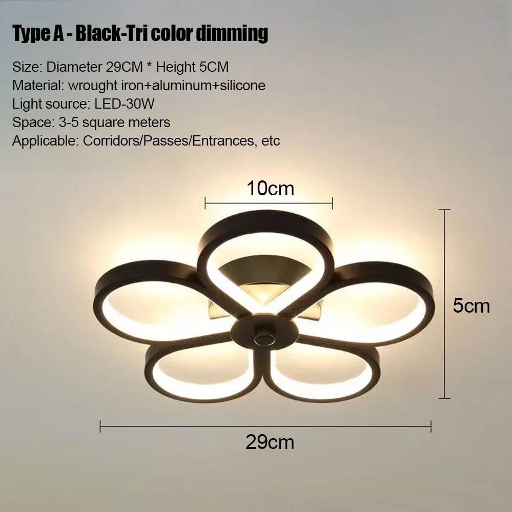 LED Strip Aisle Ceiling Lights Modern Minimalist Living Room Lamps For Balcony Entrance Home Decor Fixtures various s...