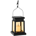 Solar Candle Lantern IP44 Waterproof Hanging Lantern Light Auto ON/OFF Solar Landscape Light for Garden Path Yard Patio Driveway