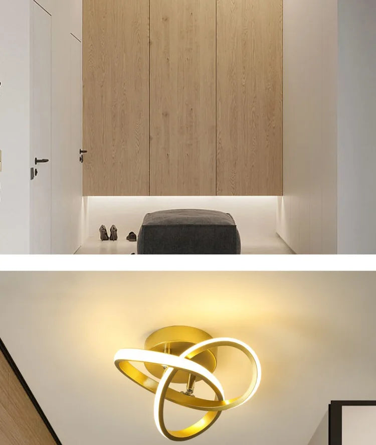 Modern LED Ceiling Light Minimalist Balcony Aisle Lamp Home Corridor Porch Channel Ceiling Lamp Nordic Ins Wind Cloakroom Lamp