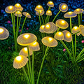 Solar Garden Lights Dual Mode LED Solar Mushroom Lights Waterproof Decor Yard Patio Pathway Jelly...