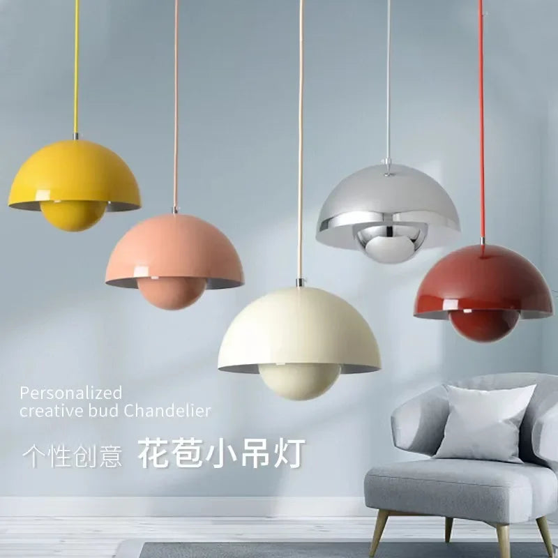 23cm Creative Chandelier Bedroom Study Restaurant Pendant Lights Decorative Lamp Multi-color Optional Modern Bud Indo...