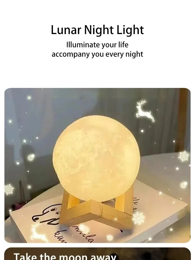 Moon Light Galaxy Light, DIY Moon Night Light, Girl, Boy, Child, Woman Birthday Gift, Bedroom Dec...