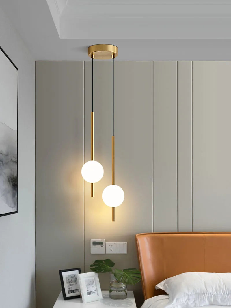 Bedside Pendant Lights for Bedroom Nordic Pendant Lamp for TV background Kitchen Island Restaurant Dinning Room LED Lighting
