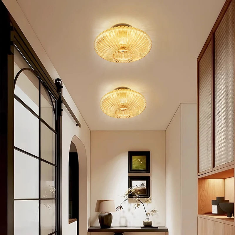 Nordic Retro Ceiling Lamp Simple Glass Ceiling Light For Wall Decoration In Living Rooms Corridors Bedrooms Walls Entrance Foyer