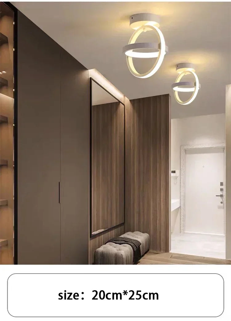 LED Strip Aisle Ceiling Lights Modern Minimalist Living Room Lamps For Balcony Entrance Home Decor Fixtures various styles