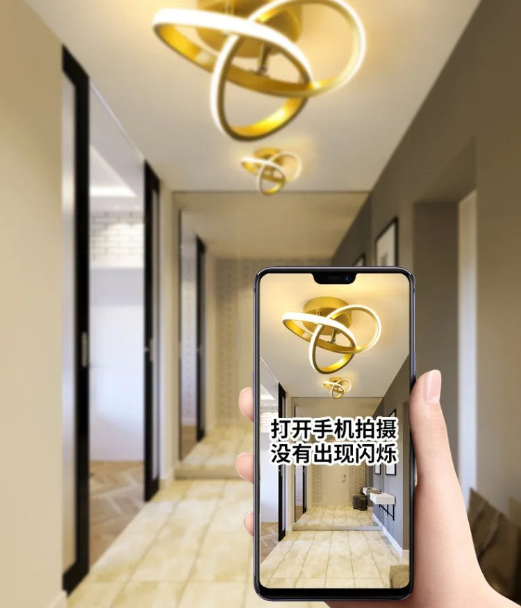 Modern LED Ceiling Light Minimalist Balcony Aisle Lamp Home Corridor Porch Channel Ceiling Lamp Nordic Ins Wind Cloakroom Lamp