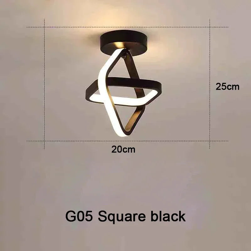 Household LED Chandelier Three Colors Lamp Modern Style Ceiling Lamp Bedroom Light Surface Installation 85-265V Dinin...
