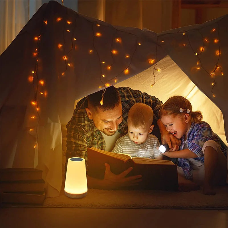 Night Light RGB 13 Color Changing Remote Control Touch Dimmable Lamp Portable Table Bedside Lamps...