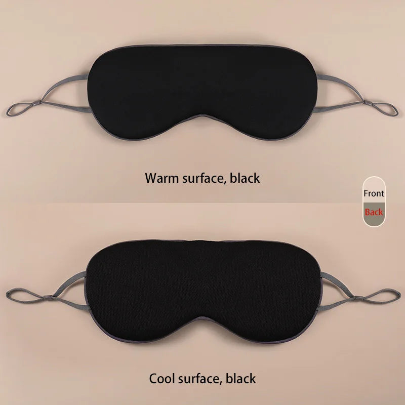 New Sleeping Eye Mask Korean Style Ice Silk Warm And Cool Dual Use Adjustable Travel Light Blocking Breathable Eye Mask 2026