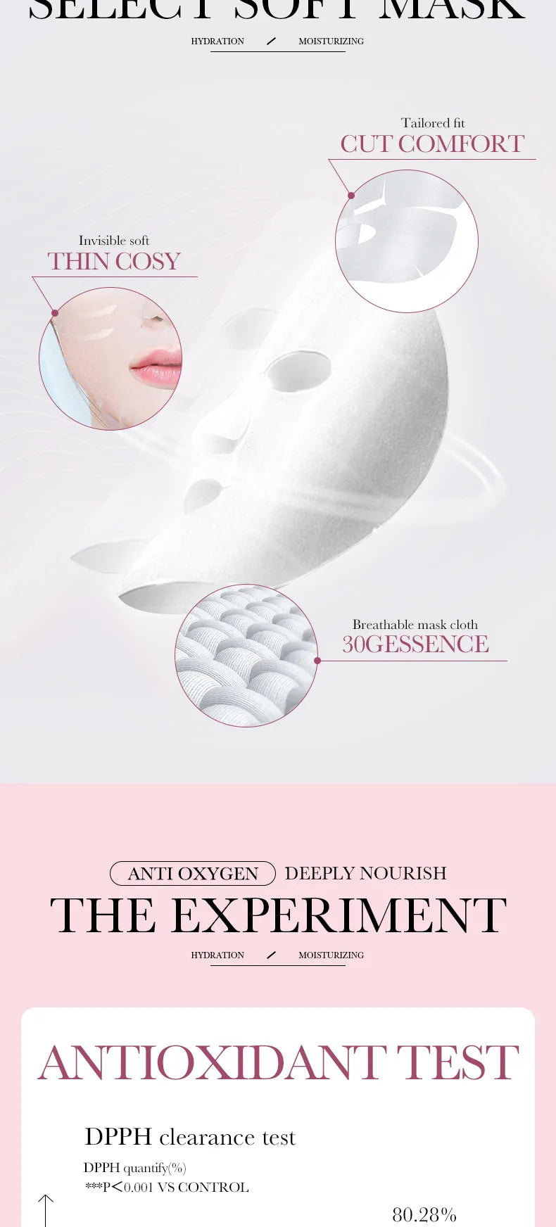 Rose Flower Extract Korean Sheet Mask ingredients