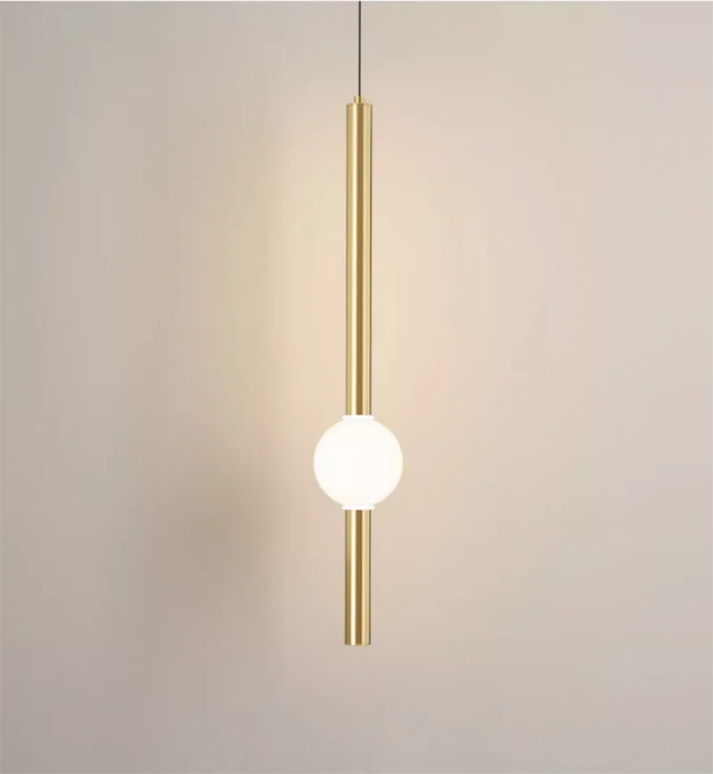 Nordic Glass Ball LED Chandelier Lighting Bedroom Bedside Hanging Pendant Lamp Modern Interior Home Decor Lights