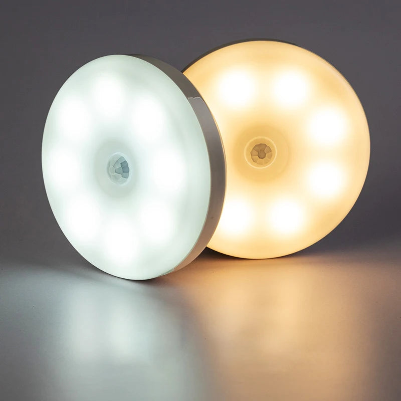 LED Motion Sensor Light Wireless Night Light Under Cabinet Light Closet Lamp Smart Wall-Mounted B...